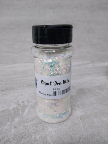 White Opal GLOW Glitter - Chunky Mix – Motor City Glitter