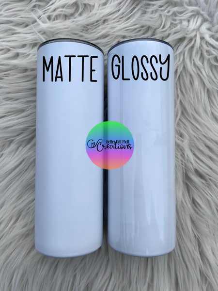 20oz Skinny Sublimation Tumbler with Handle – Grateful Glitters